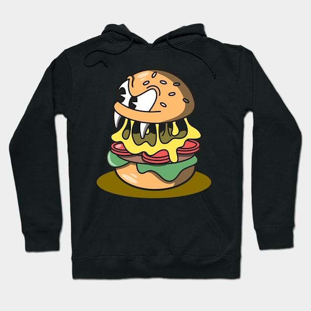 burger monster Hoodie by radar PHK masal